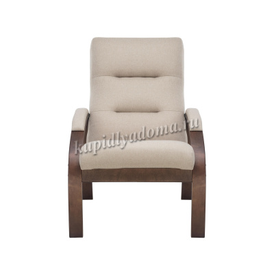 Кресло для отдыха Leset Лион (Орех/Ткань рогожка бежевый Малмо 05)