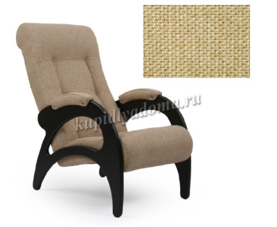 Кресло для отдыха Модель 41 без лозы (Дуб шампань/Ткань Светло-коричневый Malta 03 A)