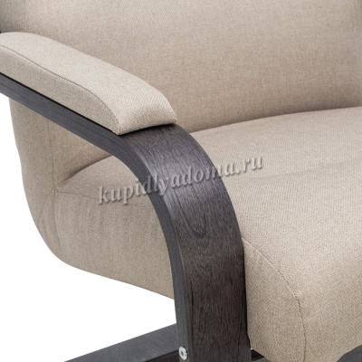 Кресло для отдыха Leset Оскар (Венге/Ткань рогожка бежевый Малмо 05)